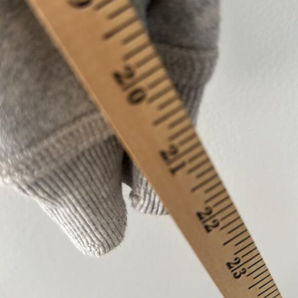 R-13 Men's Spliced Hoodie Heathered Gray Exposed Seam Asymmetrical luxury - Picture 9 of 9